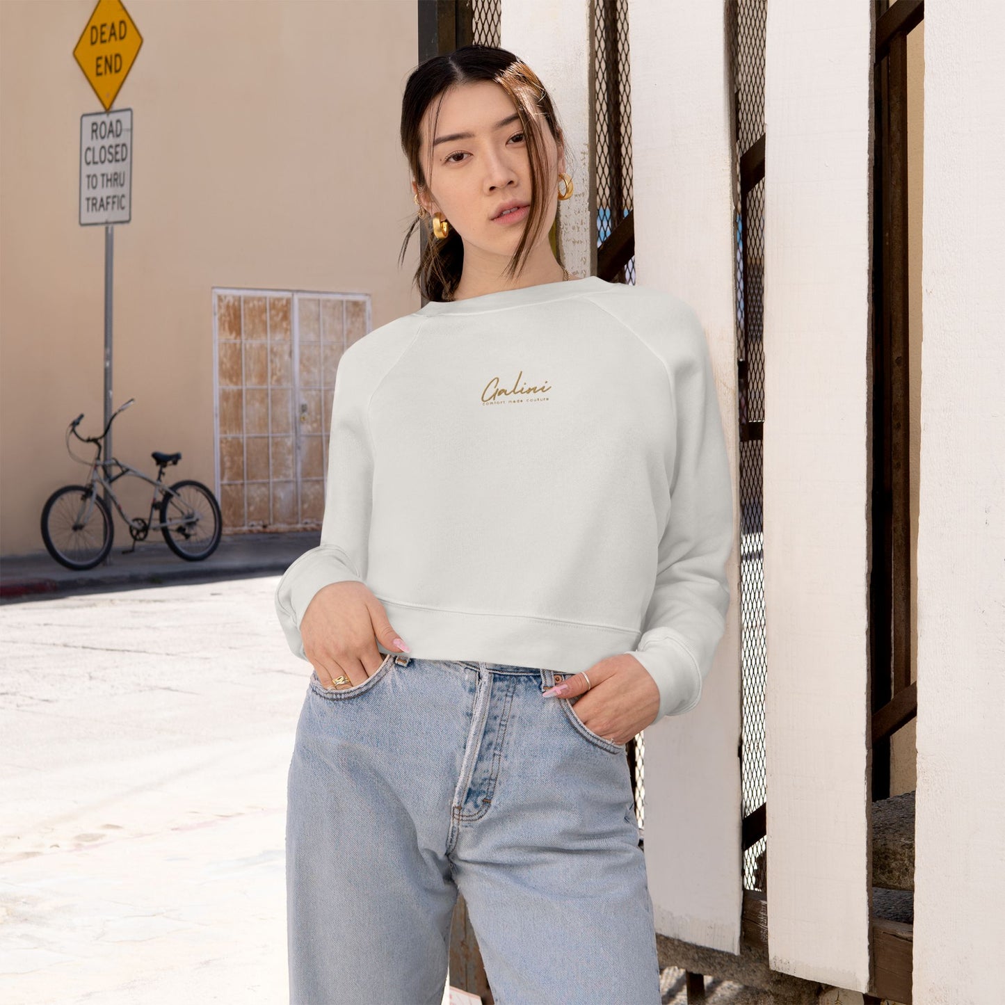 Galani Cozy Women's Sweatshirt - Gold Script
