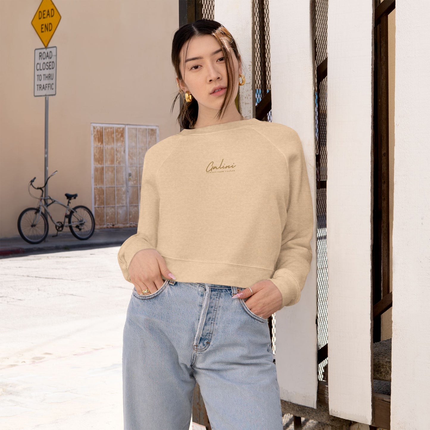 Galani Cozy Women's Sweatshirt - Gold Script